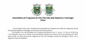 Reuni&atilde;o Ordin&aacute;ria - Assembleia de Freguesia